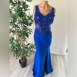 New Royal blue Maxi dress
